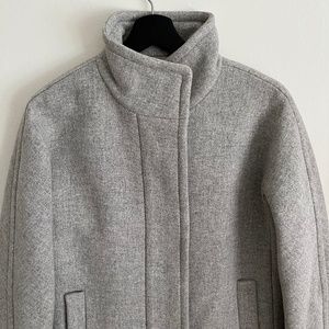 J.Crew Cocoon Coat in Italian Stadium-Cloth Wool